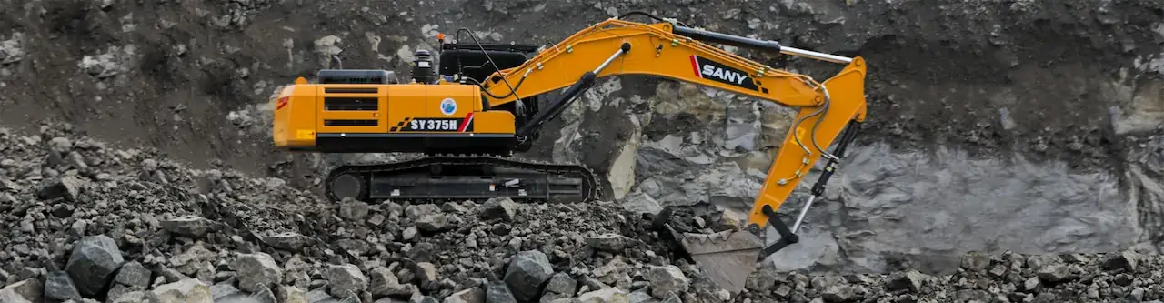 รถขุด รถแม็คโคร รถขุดดิน แบคโฮ excavators SANY